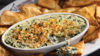 Parmesan Crusted Spinach Dip