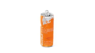 Strawberry apricot red bull can