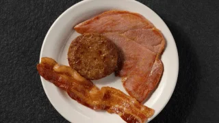 Sampling Bacon, Sausage, and Country Ham