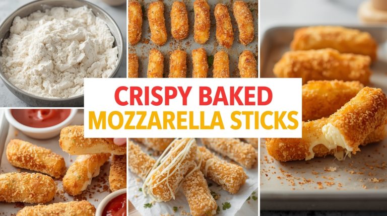 Crispy Baked Mozzarella Sticks