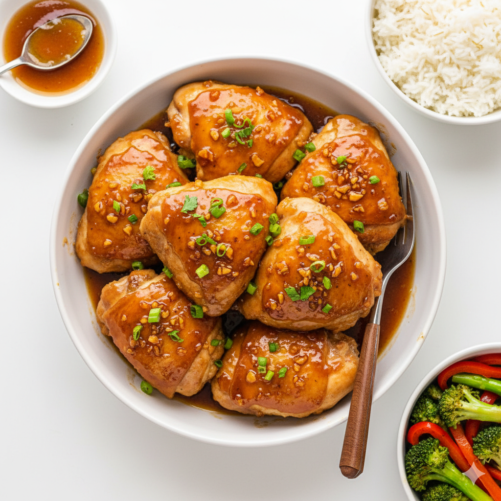 Honey Garlic Chicken Thighs Recipe