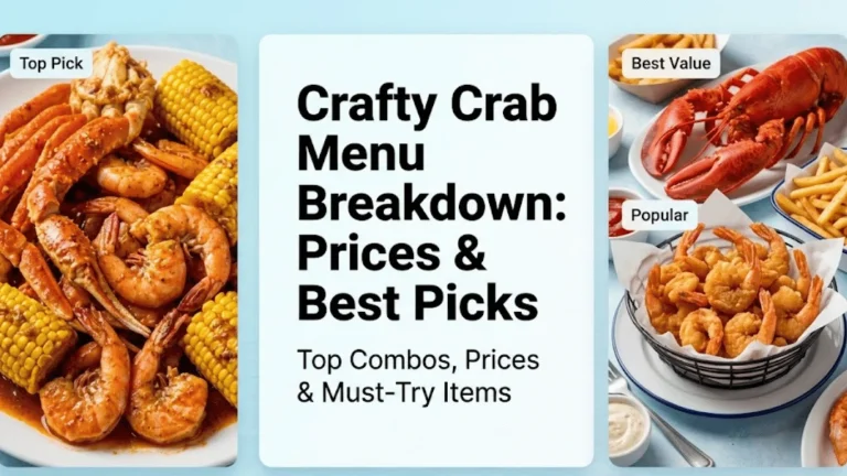 Crafty Crab Menu
