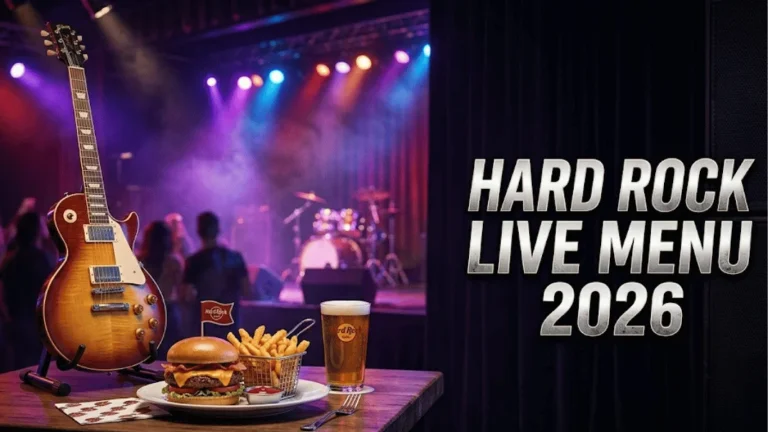 Hard Rock Live Menu