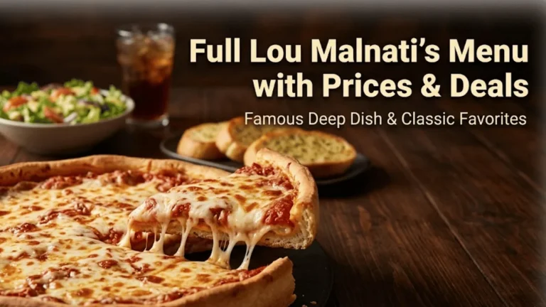 Lou Malnati’s Menu