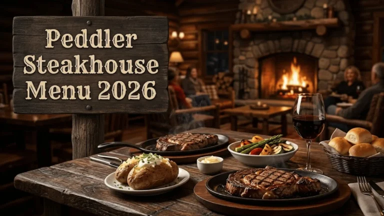 Peddler Steakhouse Menu