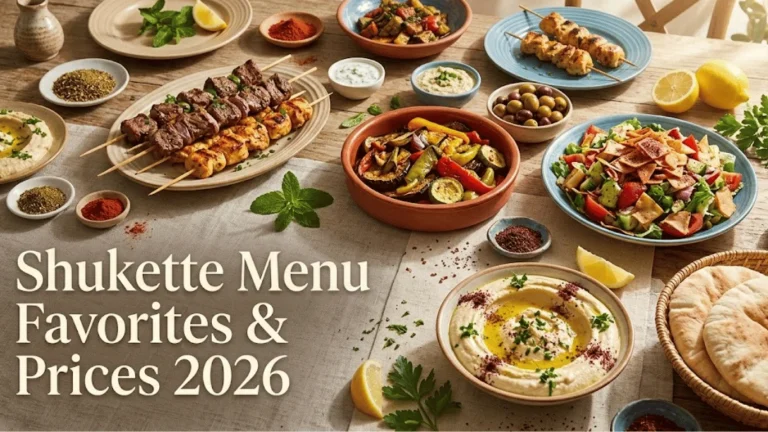 Shukette Menu