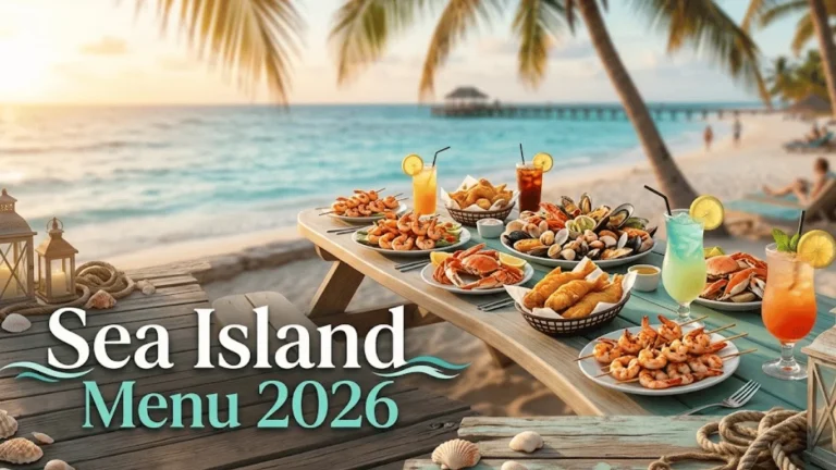 Sea Island Menu