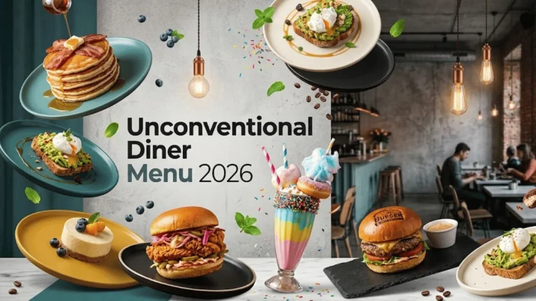 Unconventional Diner Menu