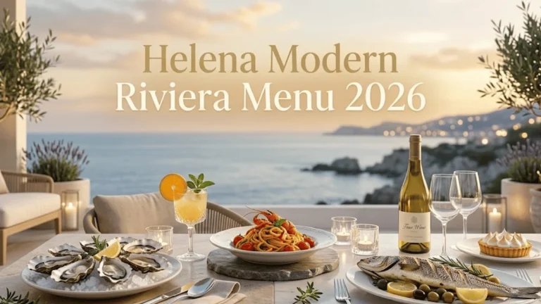 Helena Modern Riviera Menu
